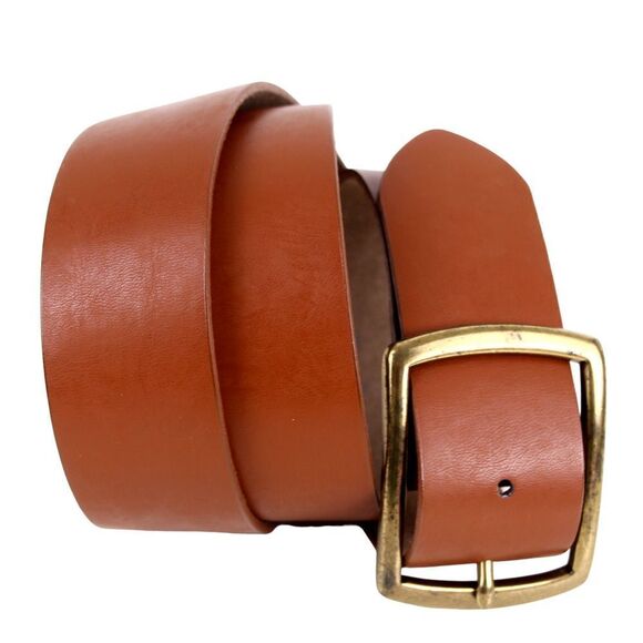 Old Navy BROWN GENUINE LEATHER 1.5"Wd DRESS CASUAL WOMEN'S BELT Sz M/L (X23 - Picture 1 of 13